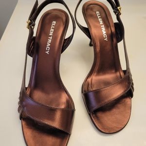 Ellen Tracy copper heels